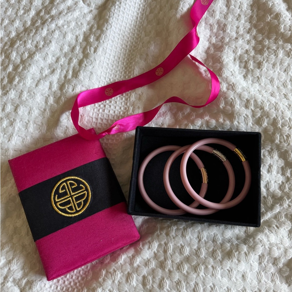 Pink Bangle Set with Gift Box